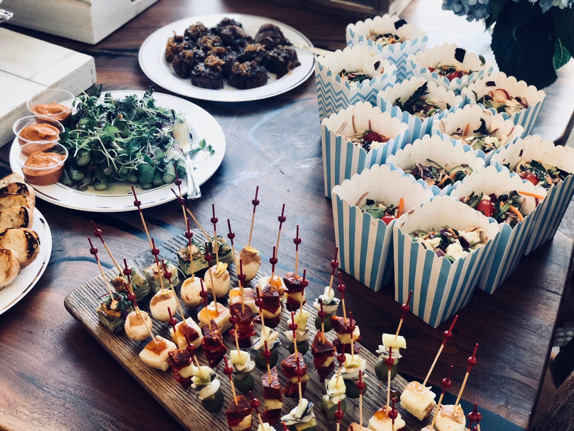 Festive holiday catering